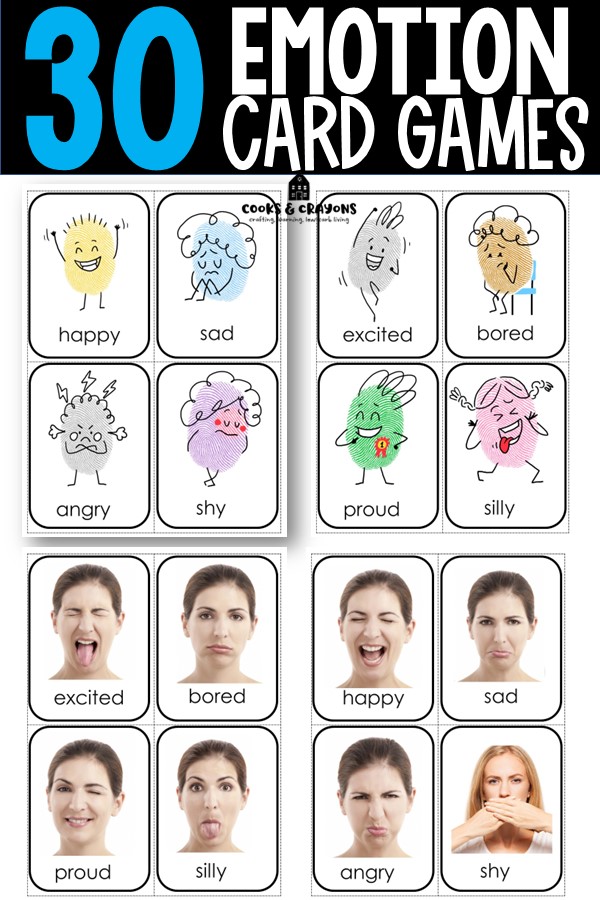 Emotion Card Games Guess The Emotion How To Use Emotional Flashcards