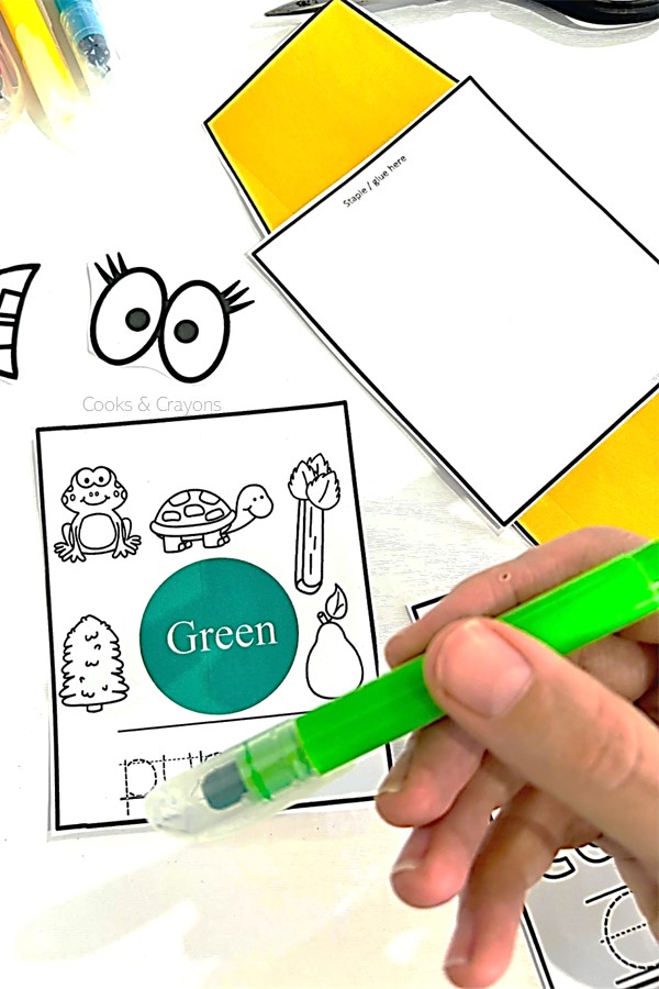 color worksheets activities