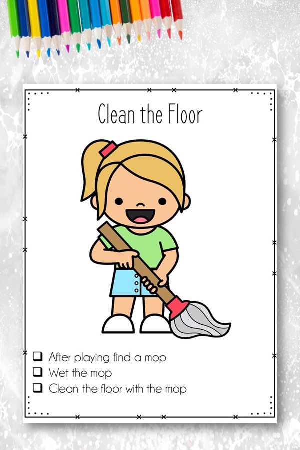 clean the floor life skills