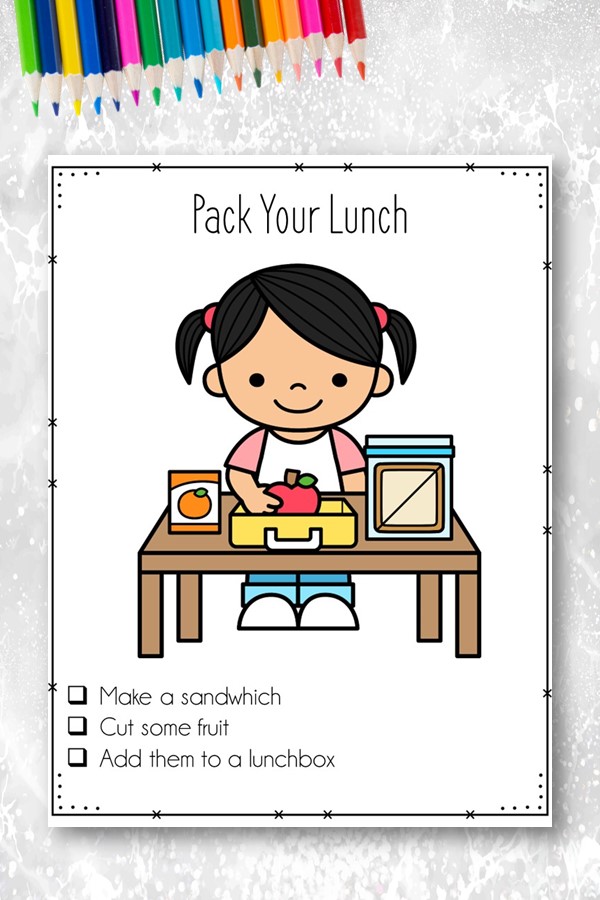 pack your lunch life skills