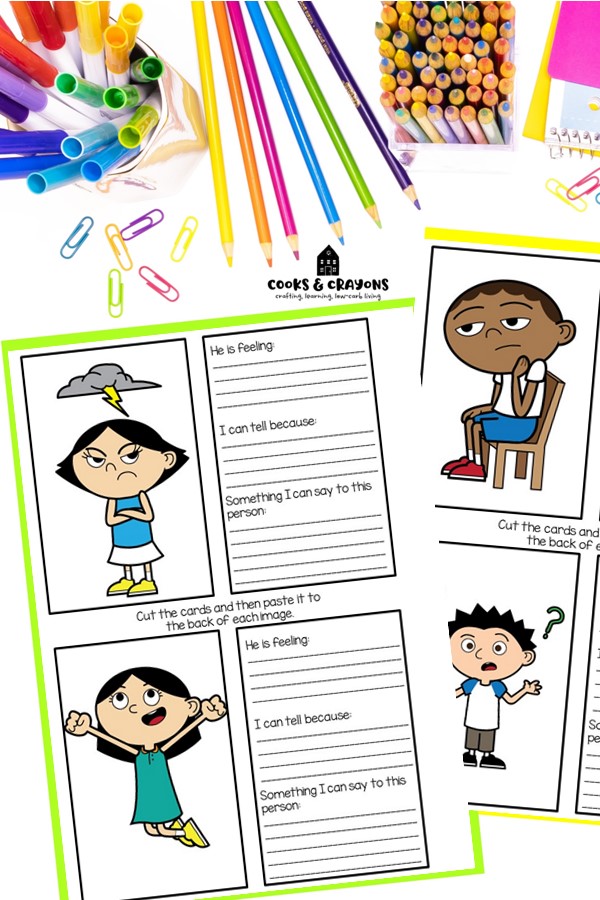 Over 30+ FREE & fun emotions worksheets and senses activities in helping children understand and express their feelings. Learn about identifying emotions worksheets, "What Are They Feeling" worksheets, and emotion senses worksheets. 