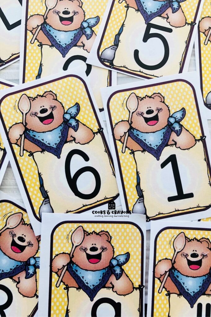 Discover cute numbers 1-10 with our free printable number cards for preschool! Download colorful, bear-themed cards to make early learning fun and engaging.