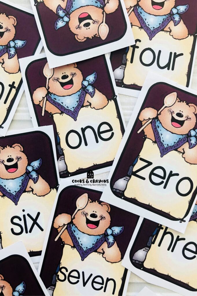 Enhance early learning with our cute numbers 1-10 printable pack! Perfect for kindergarten, these free printable bear-themed number cards and matching activities make math fun.