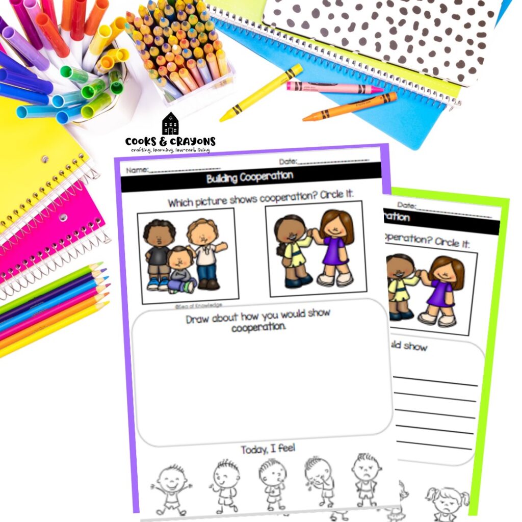 Teach respect, personal space, and more with our social development activities for 3-5 year olds. Download the free 62-page printable workbook today!