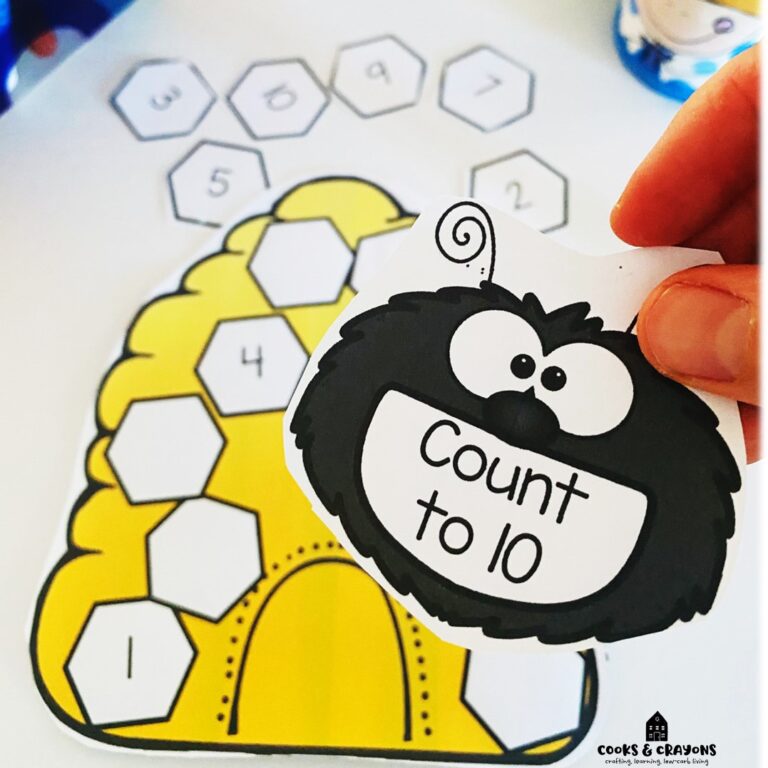 Write the number before and boost early math skills with our printable beehive template. This engaging number sequencing activity offers a fun, hands-on approach to number recognition practice, perfect for preschoolers and kindergarten math activities.