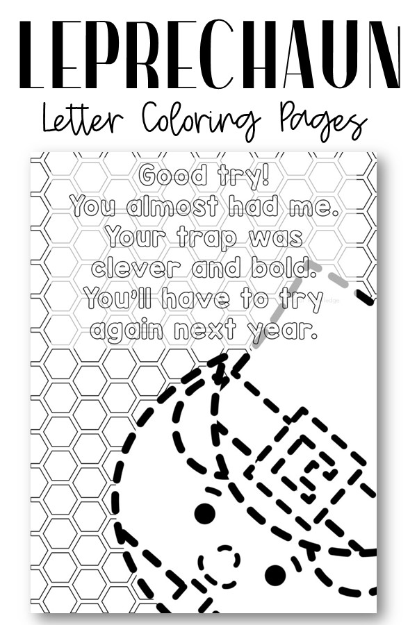 Leprechaun Letter Coloring Pages. Looking for a St. Patrick’s Day activity? This packet lets kids color letters while chasing a little leprechaun magic.