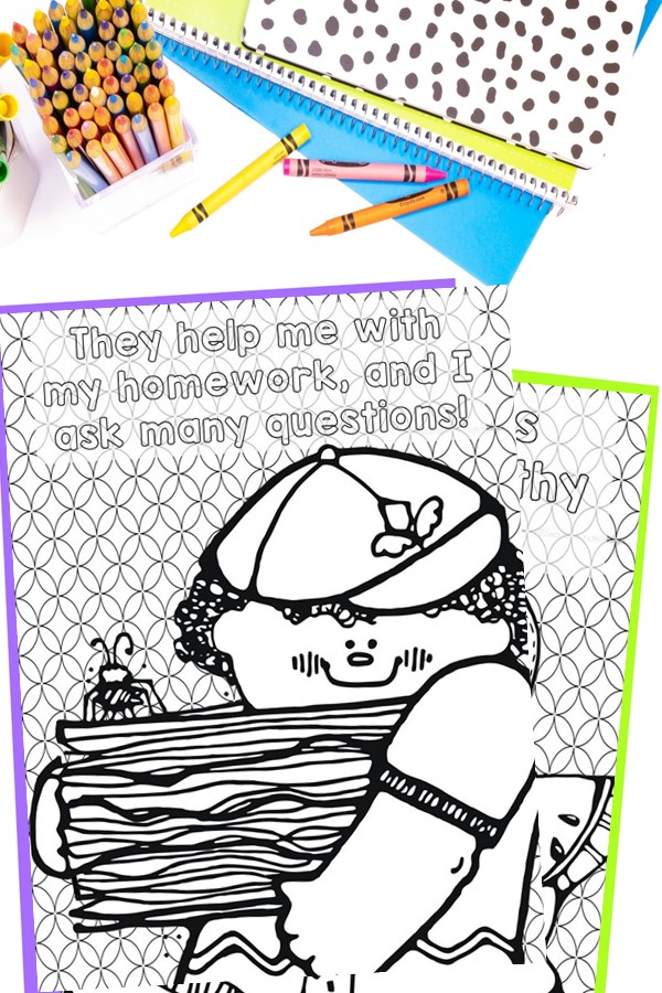 I Love My Family Coloring Pages
These pages are like a warm hug! They’re filled with quotes such as “Home is where the love is” and cutesy clipart of smiling people, hearts, and families holding hands.