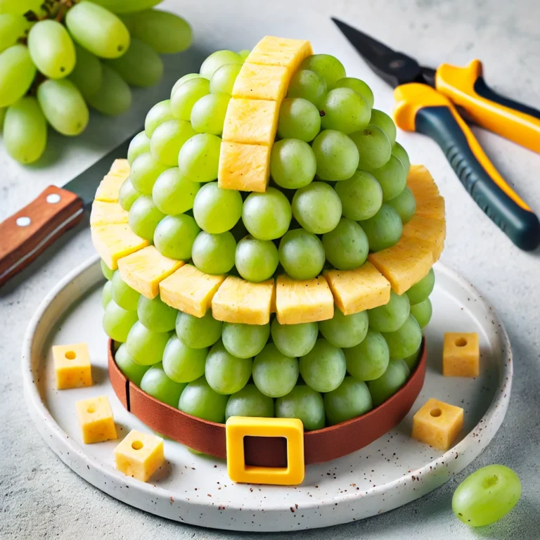 Homemade Bob the Builder Snacks: Featuring Grapes and Pineapple – kids will love the veggie one too